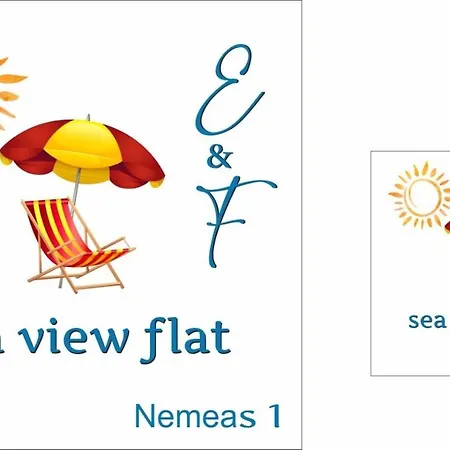 E & F Sea View Flat Apartment Nea Peramos  Exterior photo